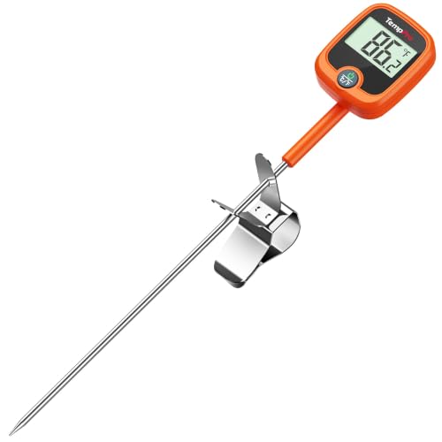 Digital Candy Thermometer with 10 Inch Long Probe & Pot Clip