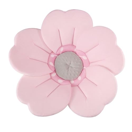 PandaEar Plush Newborn Baby Bath Flower Sink Cushion - Non-Slip Bath Support