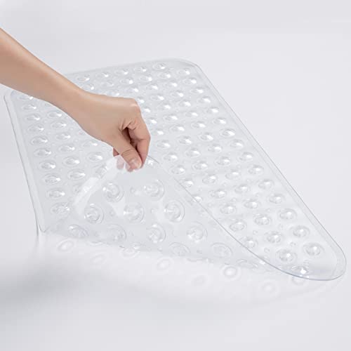 Non-Slip Bathtub Mat with Suction Cups, 27.6 x 15 Inch Shower Mat