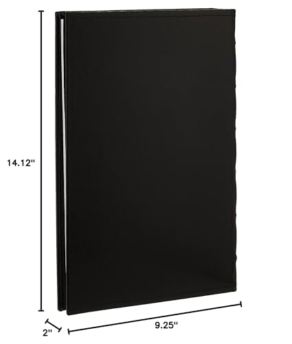 Bonded Leather Photo Album - Holds 300 4x6 Photos, Black Bookbound