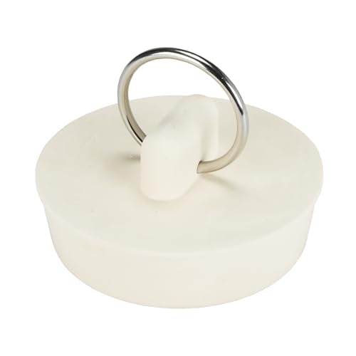 1-1/2 Inch Rubber Drain Stopper with Pull Ring - Off-White, Variation of THIS listing