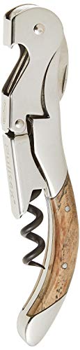 Pulltex Pulltap's Toledo Corkscrew Stainless Steel Wine Opener with Wooden Inlays