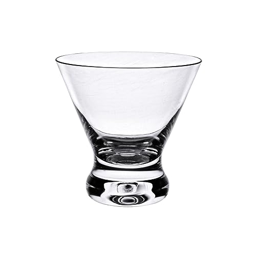 TrueCraftware 8 oz Heavy Base Clear Polycarbonate Cocktail Glass - Shatter-Resistant Drinkware