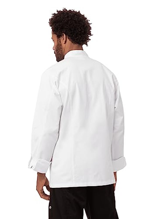 Chef Works Men's Henri Executive Chef Coat, White, 42