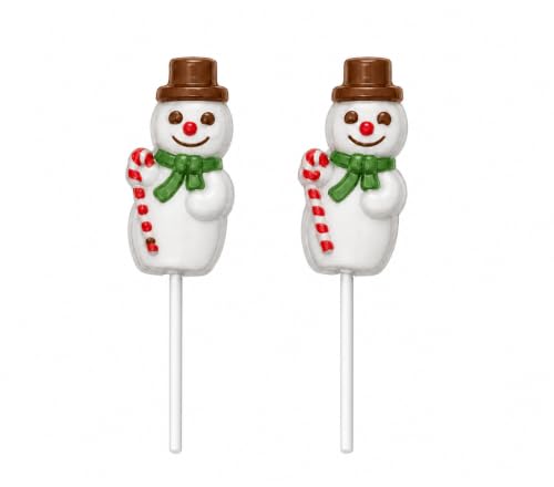 Snowman Lollipop Mold for Christmas Chocolate Candy Making - 3 Cavities