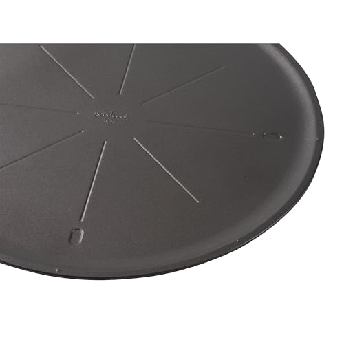 GoodCook Everyday Nonstick Steel Pizza Pan, 16", Cutting guide, Gray