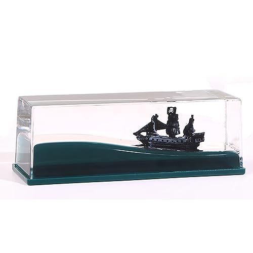 Pirate Ship Fluid Drift Bottle - Unsinkable Boat Desk Ornament