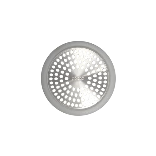 Stainless Steel Bathtub Drain Protector with Silicone Rim