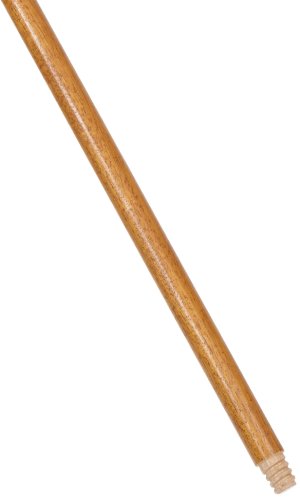 Threaded Wood Broom Handle, 60-Inch Lacquered Commercial Cleaning Handle