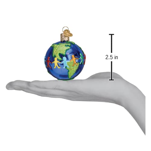 Old World Christmas World Peace Tree Ornament - Hand-Painted Glass Holiday Keepsake
