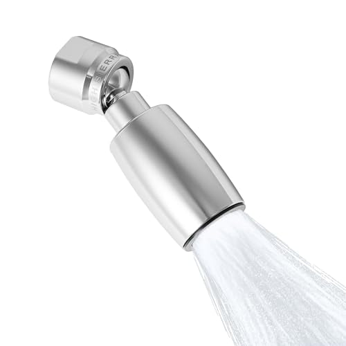 High Sierra 1.25 GPM Solid Lead-Free Metal Shower Head Chrome Finish - No Clog, Award-Winning