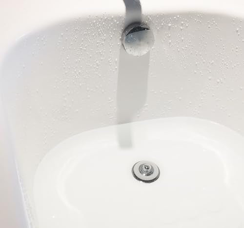 Silicone Bathtub Drain Stopper - Universal Sink and Tub Plug, Gray