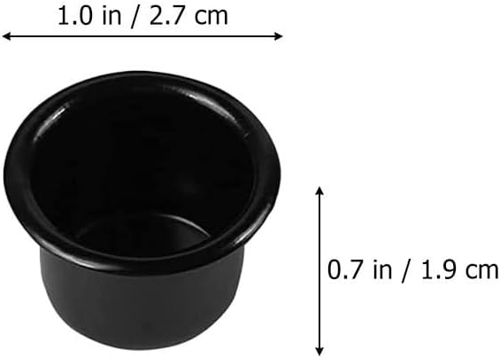 Skiennix 36-Piece Aluminum Candle Cup Set - Mini Taper Candle Holders in Black