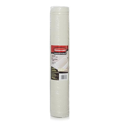 Large Slip-Resistant Rubber Bath Mat 28 x 16 Inch - White Suction-Backed