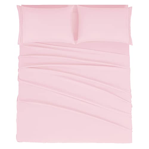 Mejoroom Queen Bed Sheet Set - 4 Piece Soft Microfiber Deep Pocket Sheets
