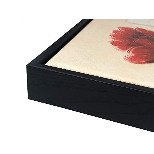 Wieco Art Framed Wall Art Charming Spring Canvas Prints Abstract Floral Oil Paintings Style Pictures on Canvas Wall Art Framed Canvas Wall Decor for Living Room Bedroom Kitchen Home Decor