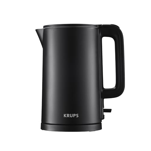 1.5L Stainless Steel Electric Kettle, Cool-Touch Double Wall Water Boiler