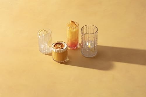 Fortessa Mahalo 11.5 Oz. Stackable Collins Glass Set of 4, Clear - Durable Dishware