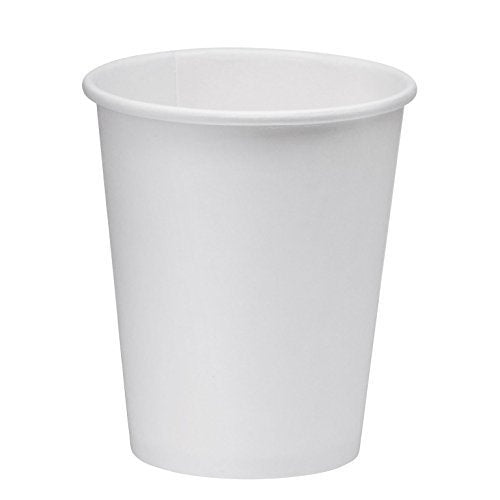 NYHI 200 Pack 12 oz White Paper Disposable Cups Hot Cold Beverage Drinking Cup for Water, Juice Coffee or Tea Ideal for Water Coolers Party or Coffee On the Go