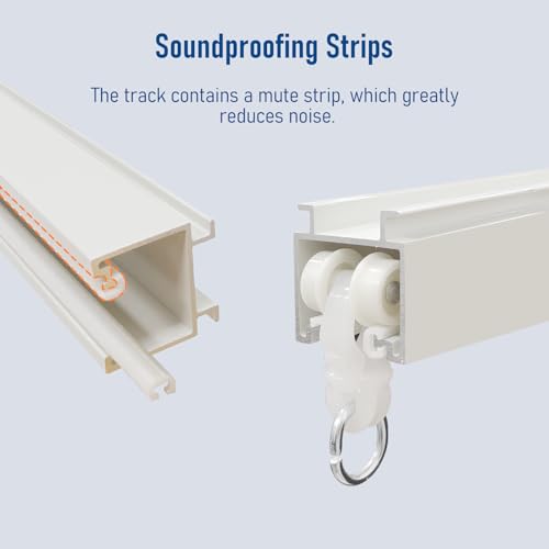 9ft Aluminum Curtain Track System for Ceiling or Wall Mount