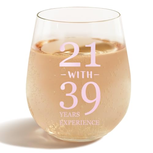 60th Birthday Wine Glass - Funny 15oz Gift for Women Born in 1966