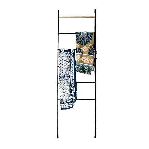 INNOKA White Wall Leaning Ladder Rack for Clothes & Home Decor
