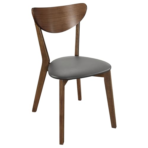 Mid-Century Modern 2-Piece Home Office Desk and Upholstered Chair Set