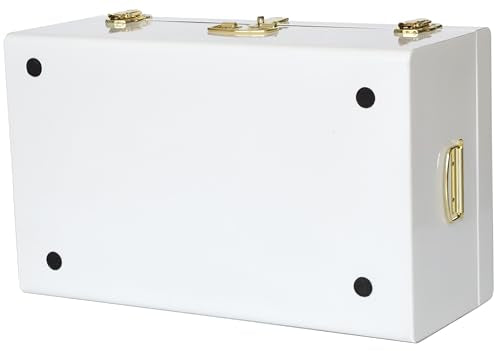 Decorative Metal Storage Trunk Set with Handles, 2-Piece Nesting Chest