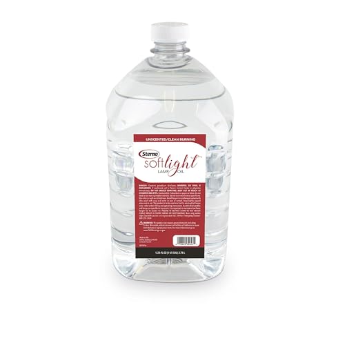 Premium Liquid Paraffin Lamp Oil - 1 Gallon, Unscented, Clean Burn
