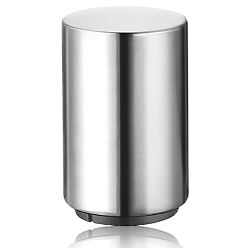 1pcs Automatic Stainless Steel Beer Bottle Opener with Magnetic Cap Catcher - Portable Pop-Off Bar Tool
