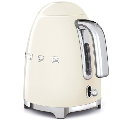 Retro Electric Kettle 1.7L Stainless Steel Water Boiler for Tea & Coffee
