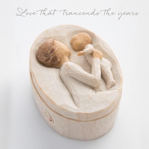 Hand-Painted Keepsake Box with Sentiment for Jewelry & Treasures