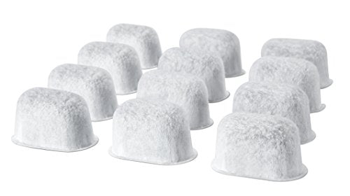 12-Pack Charcoal Water Filter Cartridges for Coffee Brewing Systems