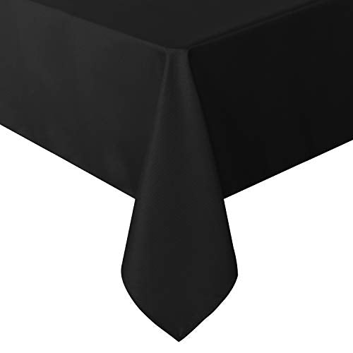 Rectangle Tablecloth 60 x 84 Inch - Stain & Wrinkle Resistant Fabric Cover