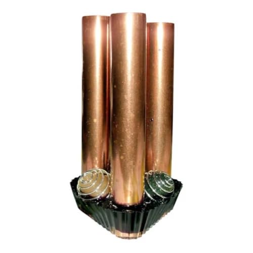 Portable Orgone Energy Tower - 4-Inch Handmade Copper & Onyx Generator