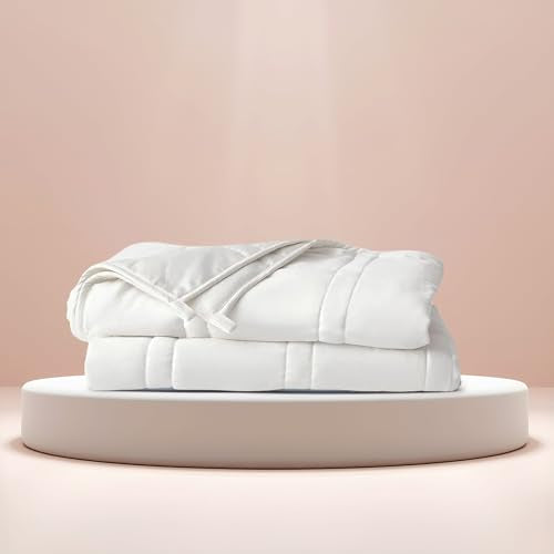 12 lb Weighted Blanket for Adults - 42x72 inches, Cool Cotton