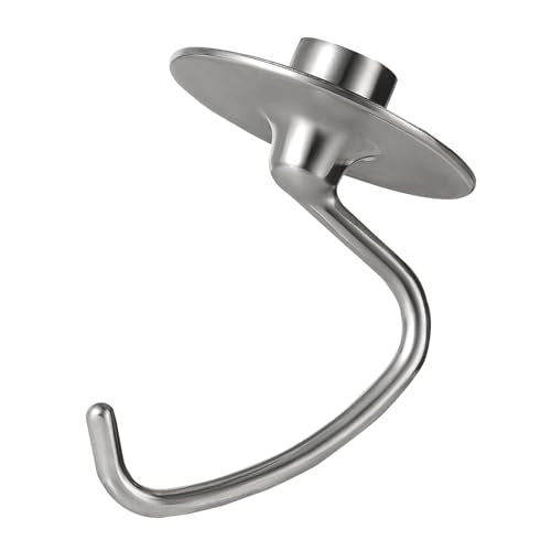 Stainless Steel Dough Hook Attachment for 4.5-5 Quart Tilt-Head Stand Mixers