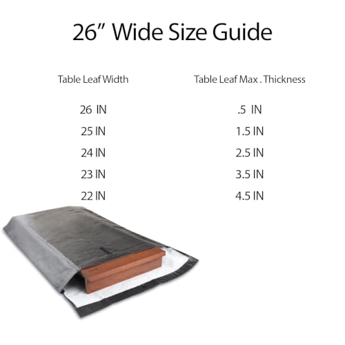 Heavy Duty Table Leaf Storage Bag, Waterproof Protective Cover, 52" x 28"