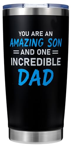 Amazing Son & Incredible Dad Tumbler Cup by Rmeosye (Variation: Amazing Son) – Vacuum-Insulated Stainless Steel