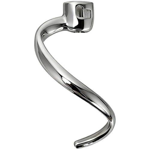 Stainless Steel Spiral Dough Hook for 4.5-5 Quart Tilt-Head Stand Mixers