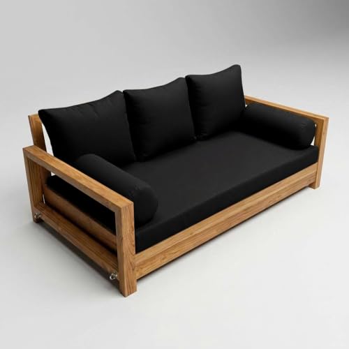 Twin Daybed Porch Swing Cushion Cover Set - Water Repellent (6-Piece)