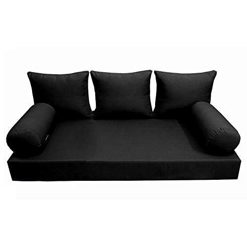 Twin Daybed Porch Swing Cushion Cover Set - Water Repellent (6-Piece)