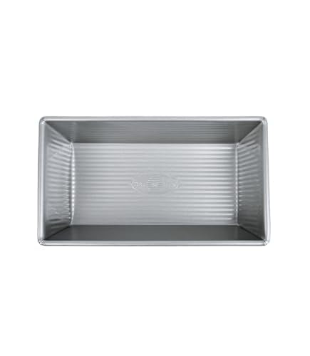USA Pan 1 Pound Nonstick Bread Loaf Pan - 8.5 x 4.5 x 2.75 Inch Aluminum Bakeware