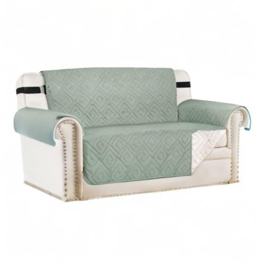 Reversible Loveseat Cover - Anti-Slip, Water-Resistant Protector