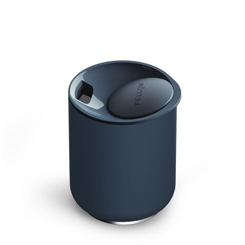 Fellow Rocky 10 oz Ceramic-Lined Lowball Tumbler - Stone Blue, Whiskey & Cocktail Glass