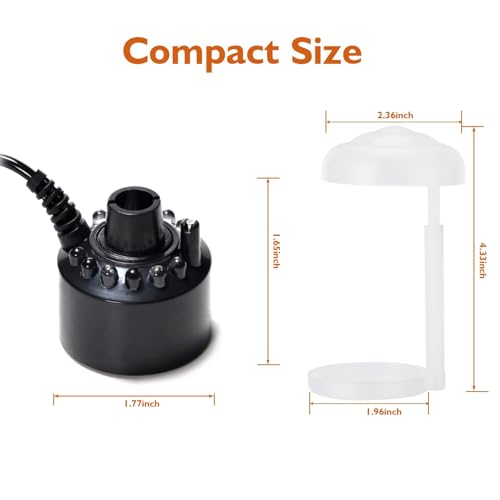 12 LED Ultrasonic Mist Maker Fogger for Ponds, Fountains, and Water Features
