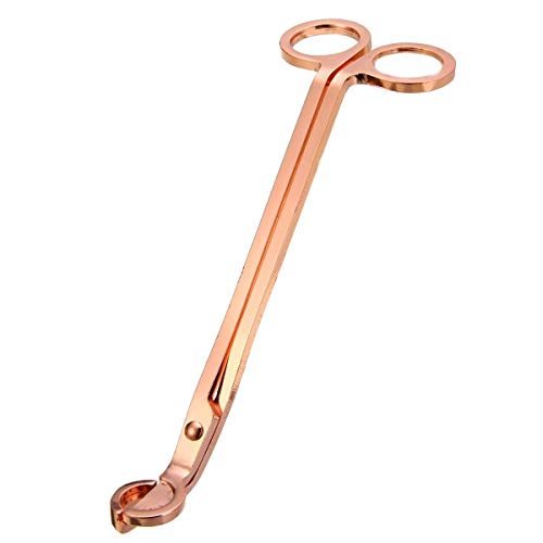 Rose Gold Candle Wick Trimmer - Durable Stainless Steel Cutter