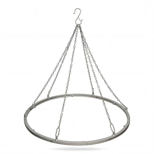 24-Inch Ceiling Draping Kit with Metal Canopy Hoop for Weddings