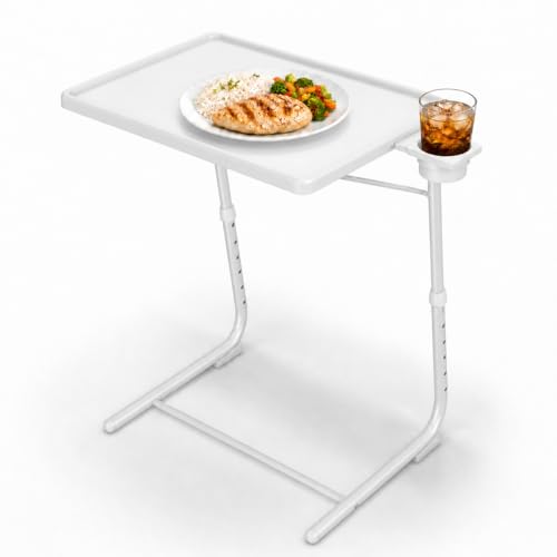 Adjustable TV Tray Table - Foldable Laptop Desk with 6 Height Settings