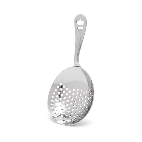 Cocktail Kingdom Premium Julep Strainer Stainless Steel Mirror Finish - Vintage 1930s Design